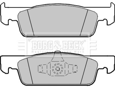 BBP2407 BORG & BECK Комплект тормозных колодок, дисковый тормоз