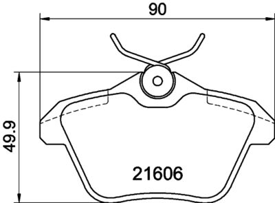 PCP1498 DON Комплект тормозных колодок, дисковый тормоз