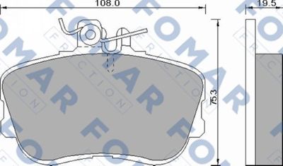 FO493781 FOMAR Friction Комплект тормозных колодок, дисковый тормоз