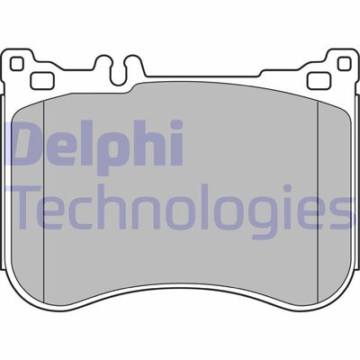 LP2445 DELPHI Комплект тормозных колодок, дисковый тормоз