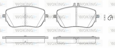 P1927300 WOKING Комплект тормозных колодок, дисковый тормоз
