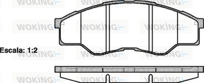 P1366300 WOKING Комплект тормозных колодок, дисковый тормоз