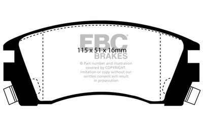 DP988 EBC Brakes Комплект тормозных колодок, дисковый тормоз