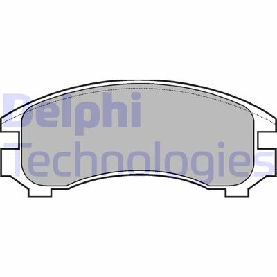 LP546 DELPHI Комплект тормозных колодок, дисковый тормоз