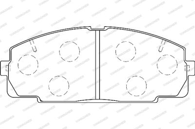 WBP21468A WAGNER Комплект тормозных колодок, дисковый тормоз