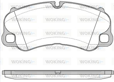 P1495300 WOKING Комплект тормозных колодок, дисковый тормоз