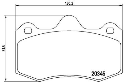 P68051 BREMBO Комплект тормозных колодок, дисковый тормоз