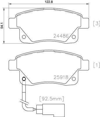 FK20235 KAISHIN Комплект тормозных колодок, дисковый тормоз