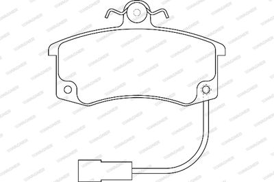 WBP23671A WAGNER Комплект тормозных колодок, дисковый тормоз