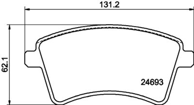 PCP1221 DON Комплект тормозных колодок, дисковый тормоз