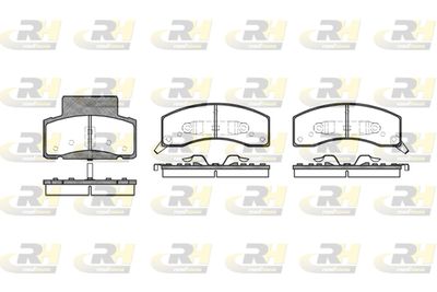 261602 ROADHOUSE Комплект тормозных колодок, дисковый тормоз