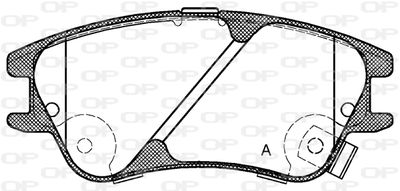 BPA113902 OPEN PARTS Комплект тормозных колодок, дисковый тормоз