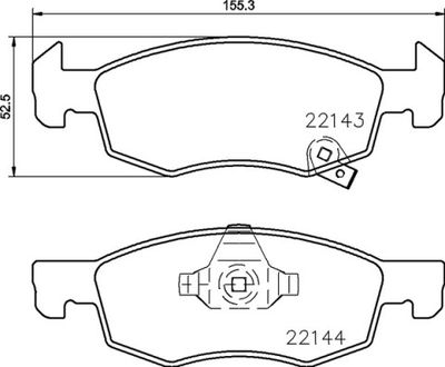 P59084 BREMBO Комплект тормозных колодок, дисковый тормоз