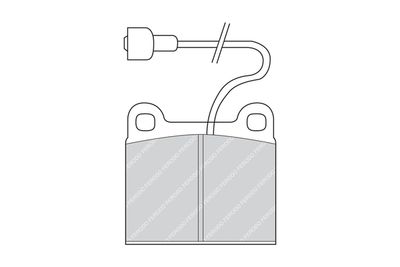FDB190 FERODO Комплект тормозных колодок, дисковый тормоз