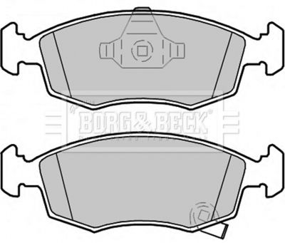 BBP2322 BORG & BECK Комплект тормозных колодок, дисковый тормоз