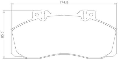 P50065 BREMBO Комплект тормозных колодок, дисковый тормоз