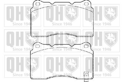 BP1486 QUINTON HAZELL Комплект тормозных колодок, дисковый тормоз