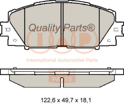 70417007 IAP QUALITY PARTS Комплект тормозных колодок, дисковый тормоз