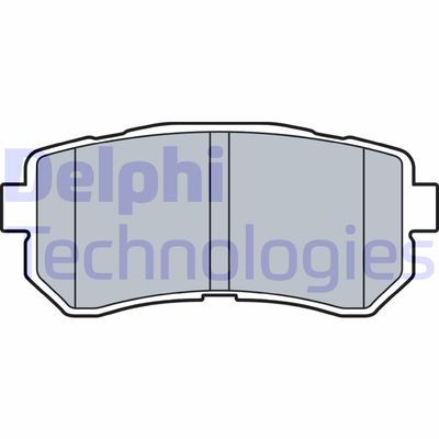 LP3521 DELPHI Комплект тормозных колодок, дисковый тормоз