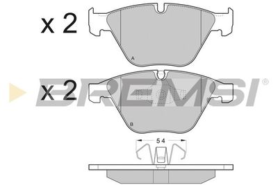 BP3403 BREMSI Комплект тормозных колодок, дисковый тормоз