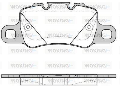 P1496300 WOKING Комплект тормозных колодок, дисковый тормоз