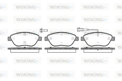 P959301 WOKING Комплект тормозных колодок, дисковый тормоз