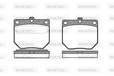 P086300 WOKING Комплект тормозных колодок, дисковый тормоз