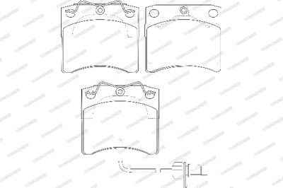 WBP20651A WAGNER Комплект тормозных колодок, дисковый тормоз