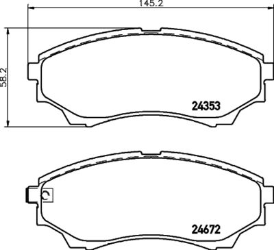 PCP1218 DON Комплект тормозных колодок, дисковый тормоз