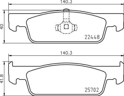 P68069 BREMBO Комплект тормозных колодок, дисковый тормоз