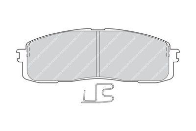 FDB477 FERODO Комплект тормозных колодок, дисковый тормоз