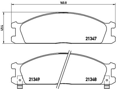 P24026 BREMBO Комплект тормозных колодок, дисковый тормоз