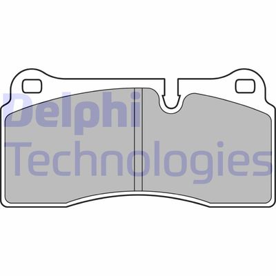 LP2448 DELPHI Комплект тормозных колодок, дисковый тормоз