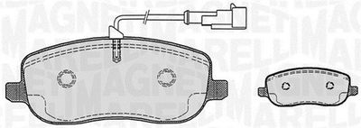 363916060224 MAGNETI MARELLI Комплект тормозных колодок, дисковый тормоз