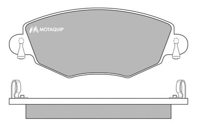 LVXL650 MOTAQUIP Комплект тормозных колодок, дисковый тормоз