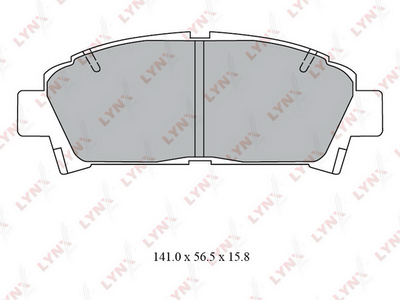BD7558 LYNXauto Комплект тормозных колодок, дисковый тормоз