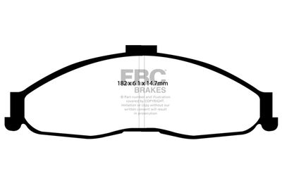 DP31239C EBC Brakes Комплект тормозных колодок, дисковый тормоз