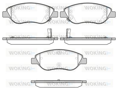 P960312 WOKING Комплект тормозных колодок, дисковый тормоз
