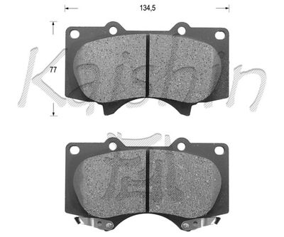 FK2228 KAISHIN Комплект тормозных колодок, дисковый тормоз