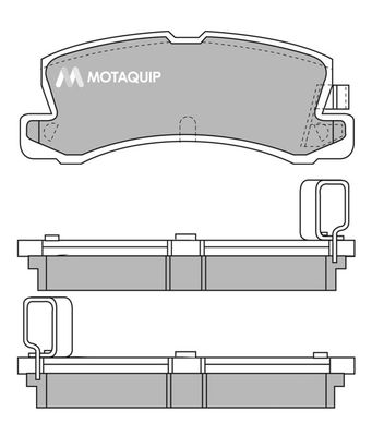 LVXL575 MOTAQUIP Комплект тормозных колодок, дисковый тормоз