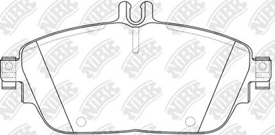 PN31009 NiBK Комплект тормозных колодок, дисковый тормоз