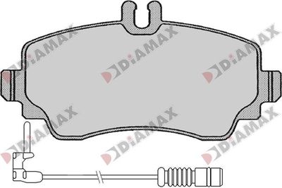 N09808A DIAMAX Комплект тормозных колодок, дисковый тормоз