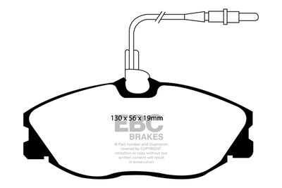 DP1047 EBC Brakes Комплект тормозных колодок, дисковый тормоз