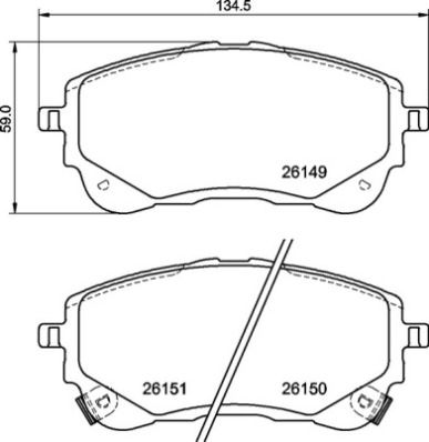 P83177 BREMBO Комплект тормозных колодок, дисковый тормоз