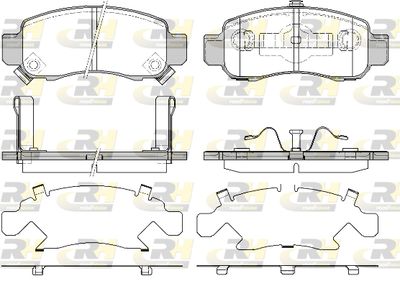 281612 ROADHOUSE Комплект тормозных колодок, дисковый тормоз