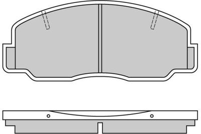 120305 E.T.F. Комплект тормозных колодок, дисковый тормоз