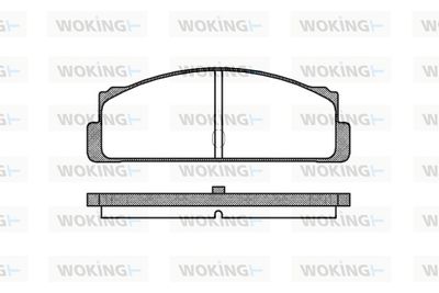 P122310 WOKING Комплект тормозных колодок, дисковый тормоз