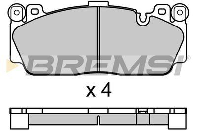 BP3691 BREMSI Комплект тормозных колодок, дисковый тормоз