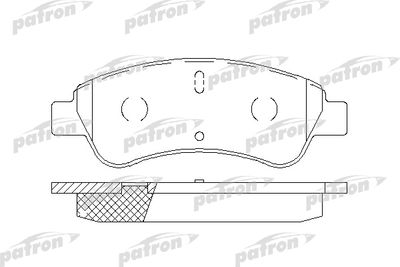 PBP1399 PATRON Комплект тормозных колодок, дисковый тормоз