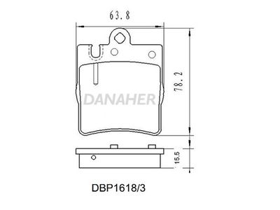 DBP16183 DANAHER Комплект тормозных колодок, дисковый тормоз